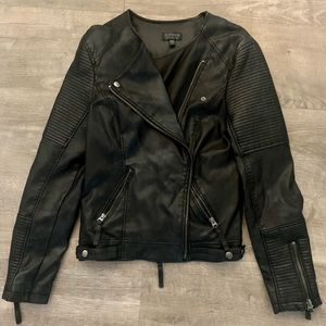 Topshop Vegan Leather Jacket Size 8